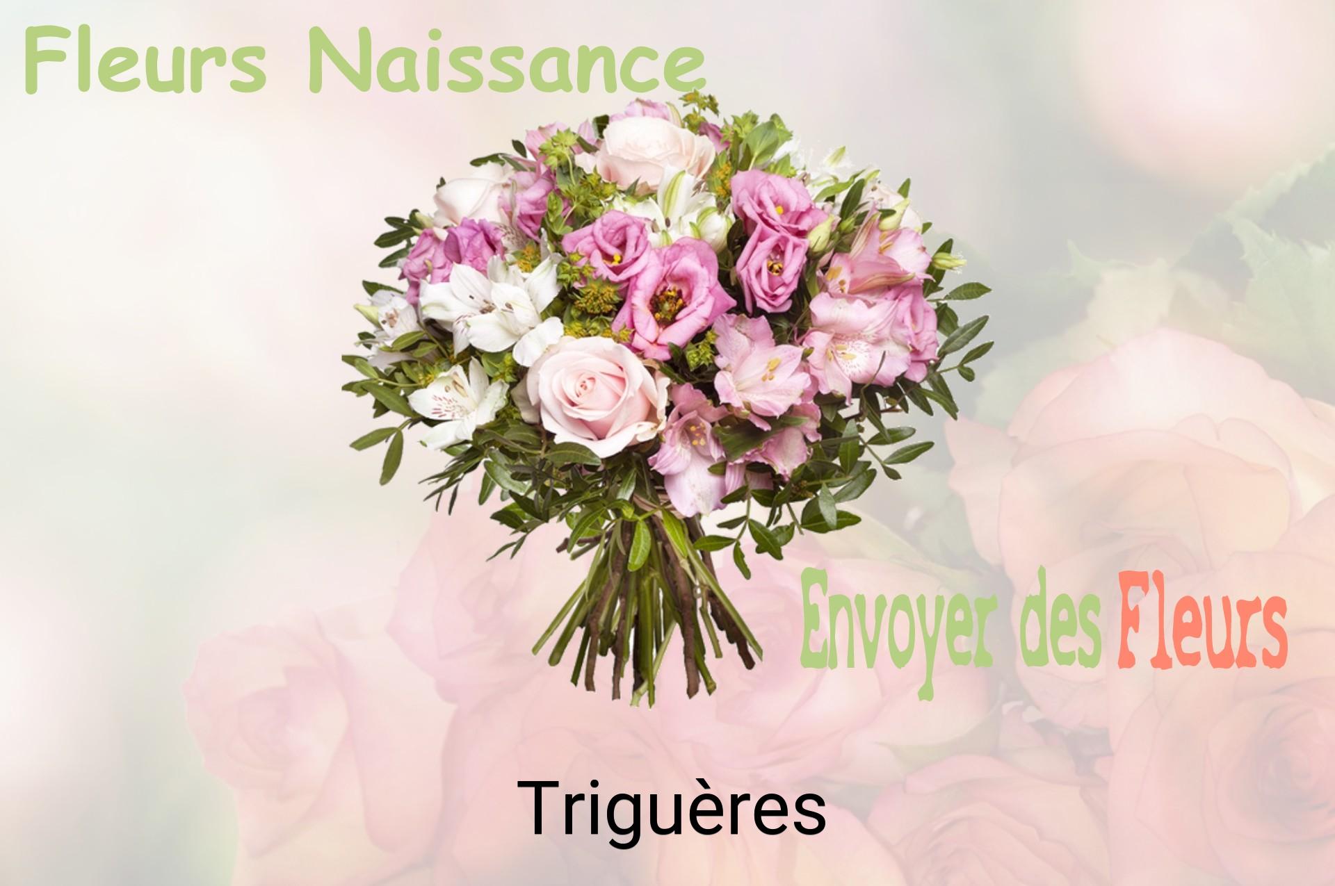 Bouquet de fleurs de naissance livré à Triguères